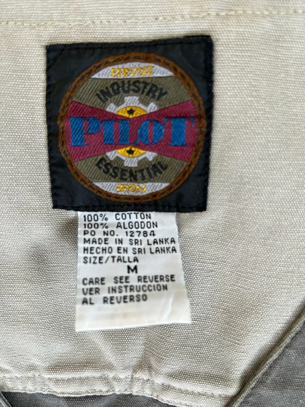 Pilot Industry Essential Denim Gray Utility Outdoors Vest Sz. M
